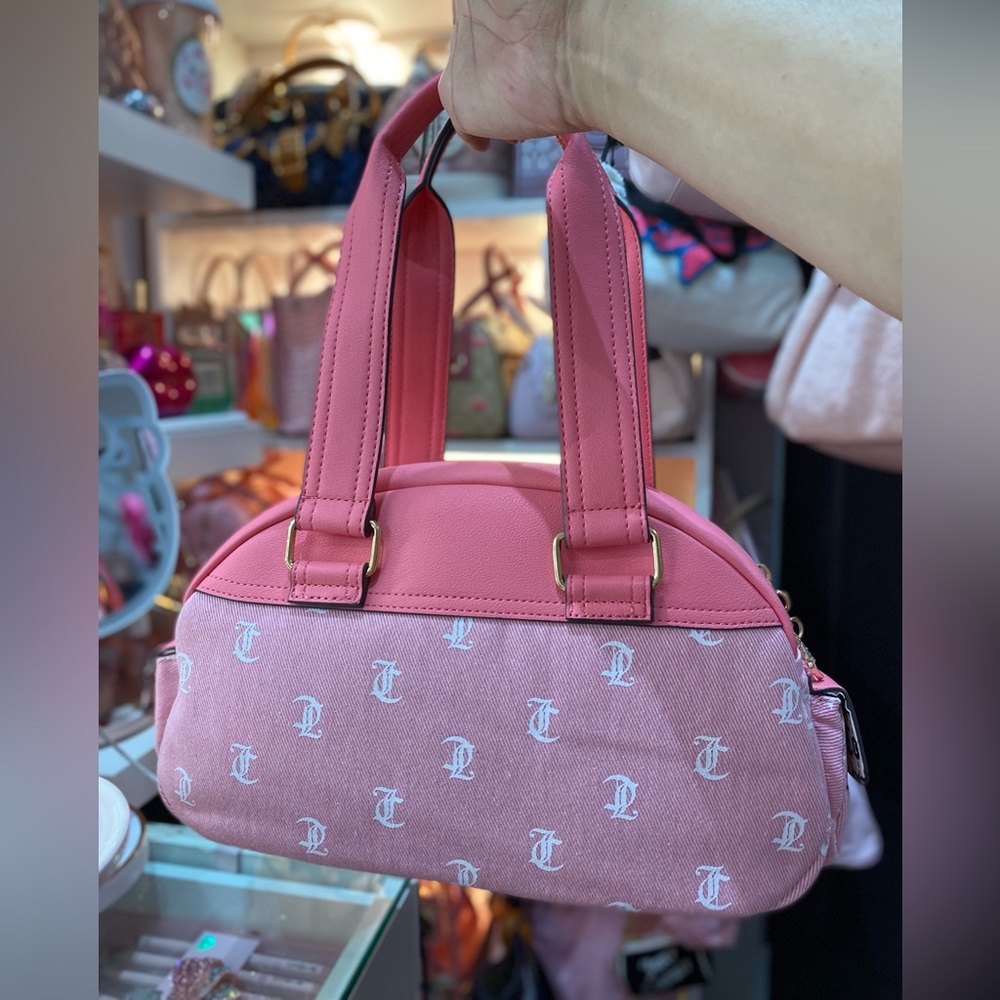 New Juicy Couture Pack It Up Bowler Pink Handbag - Picture 4 of 8
